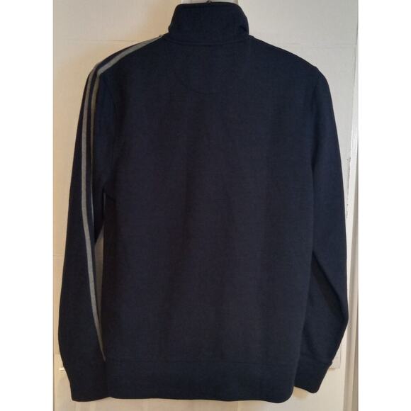 Michael Kors Men's Long Sleeve 1/4 Zip Sweater Blue Large - Picture 3 of 4